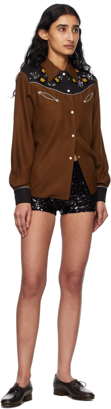 Shorts Bode Bode Sequin Club Shorts Sort | WRS25BT067, 3