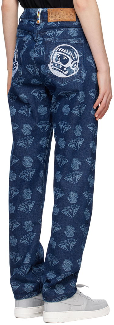 Jeans BILLIONAIRE BOYS CLUB Diamond & Dollars Print Jeans Blå | B23154, 2
