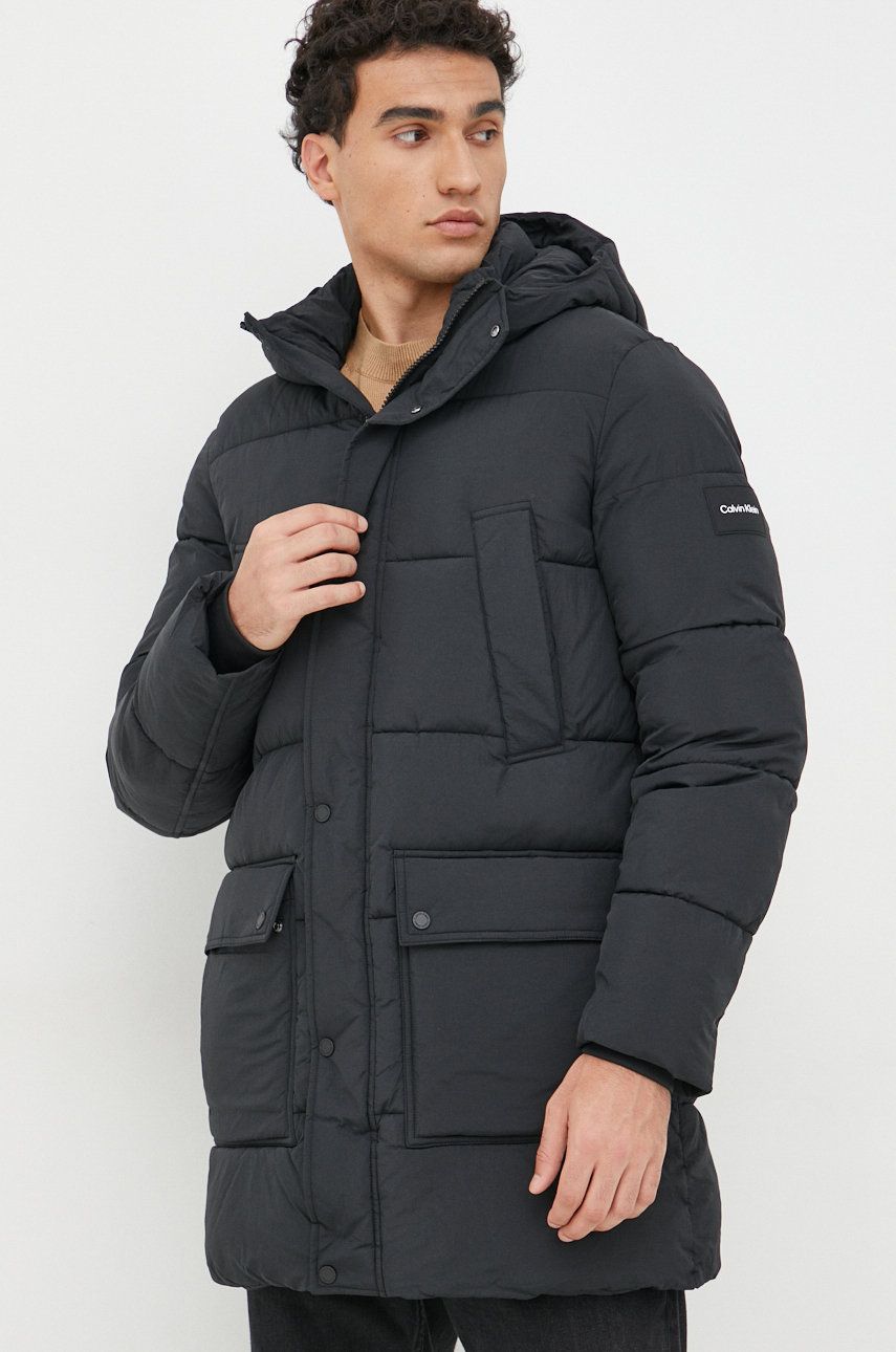 Puffer jakke CALVIN KLEIN Puffer Jacket Sort | K10K110335.9BYY, 0