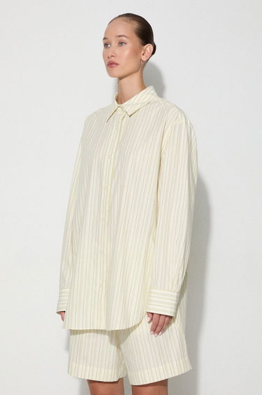 Skjorte Samsoe Samsoe Samsøe Samsøe SALOVAR Relaxed Fit Shirt Beige | F24200110, 3