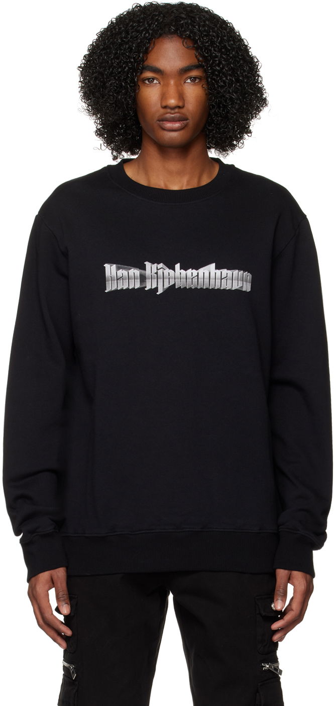 Sweater Han Kjøbenhavn Han Kjobenhavn Printed Sweatshirt Sort | M-132752