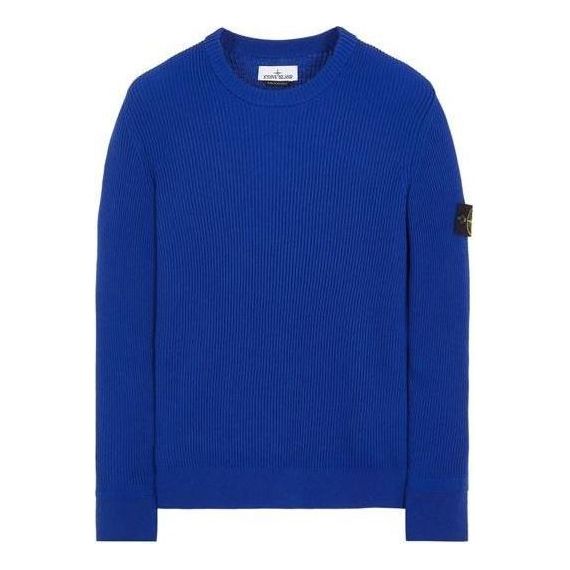 Sweater Stone Island Ribbed Pullover Blå | 7915553C2-V0022, 0