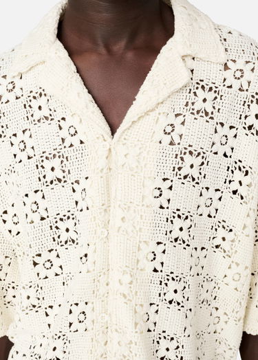 Skjorte AXEL ARIGATO Crochet Shirt Hvid | A2903001, 5