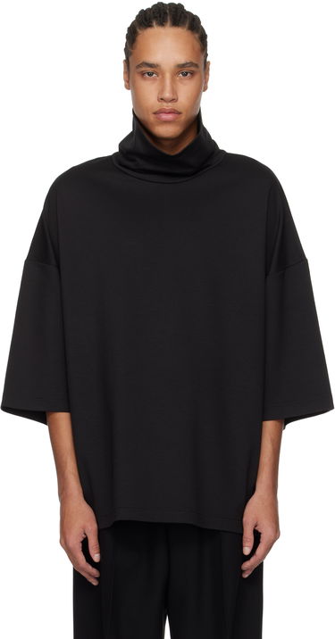 Sweater Fear of God Fear of God High Neck Short Sleeve Sweatshirt Sort | FGE250-519VIS, 0