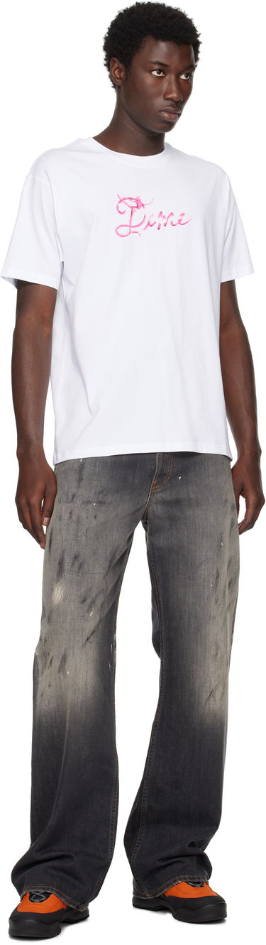 T-shirt Dime Dime Satin Graphic T-Shirt Hvid | DIMESU2554WHT, 3
