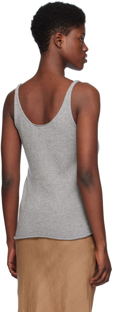 Tanktop Baserange Sleeveless Ribbed Tank Top Grå | KNRT-RC-SP24, 2