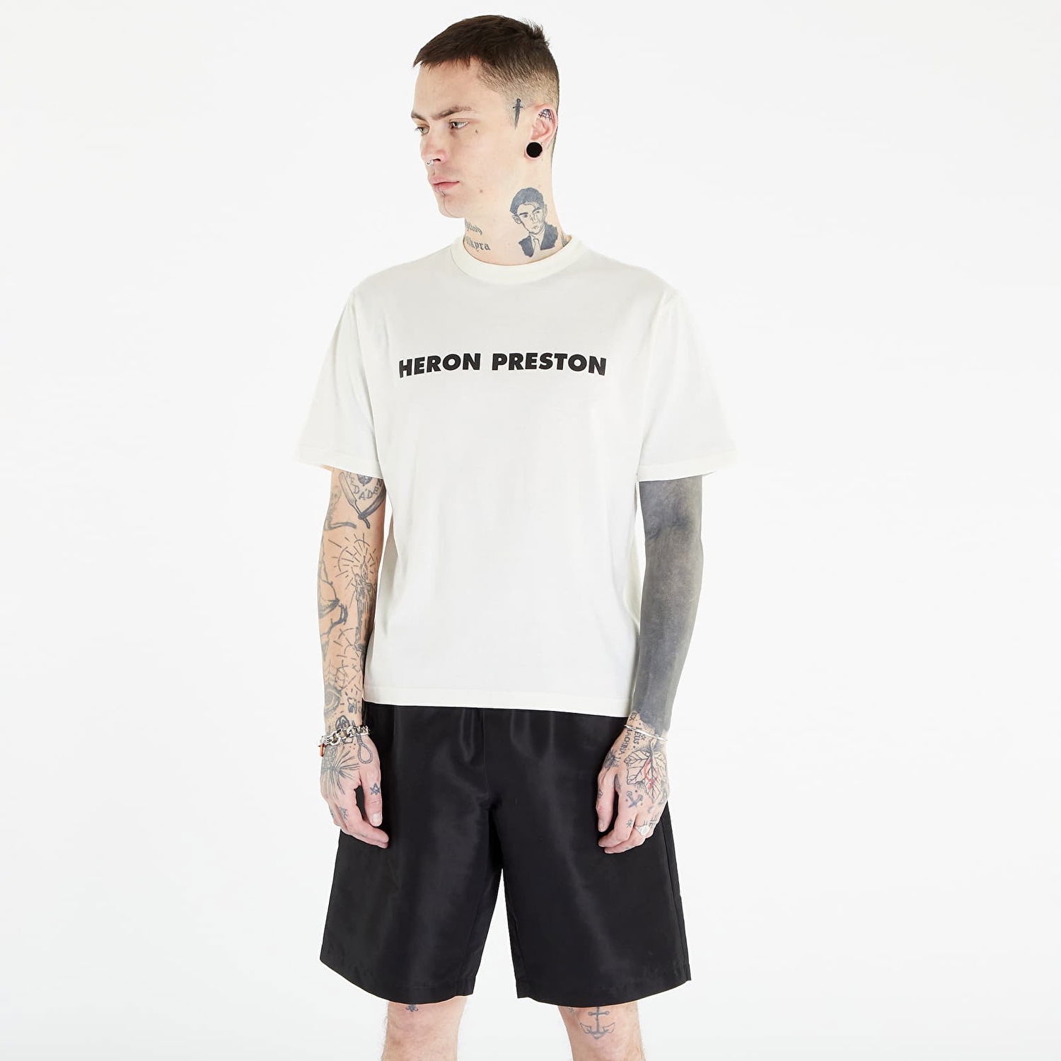 T-shirt HERON PRESTON This Is Not Short Sleeve Tee Hvid | HMAA032S23JER0090110, 0