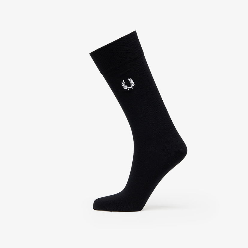 Sokker Fred Perry Classic Laurel Wreath Sock Black Sort | C7135 843