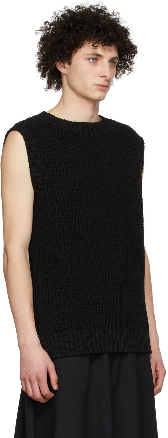 Sweater We11done We11done Knit Monster Vest Sort | WD-KV1-22-607-U-BK, 1