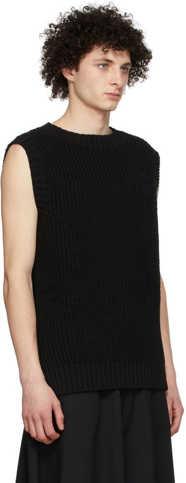 Sweater We11done We11done Knit Monster Vest Sort | WD-KV1-22-607-U-BK, 1