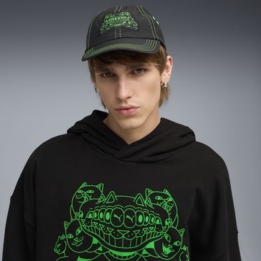 Kasket Puma RIPNDIP Dad Cap with Neon Green Details Flerfarvet | 026595_01, 1
