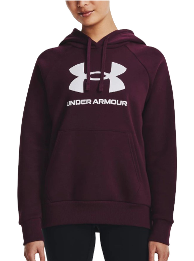 Sweatshirt Under Armour Rival Fleece Big Logo Hoodie Bourgogne | 1379501-600