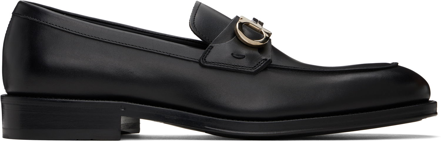 Sneakers og sko FERRAGAMO Salvatore Ferragamo Gancini Ornament Loafers Sort | 778746, 0