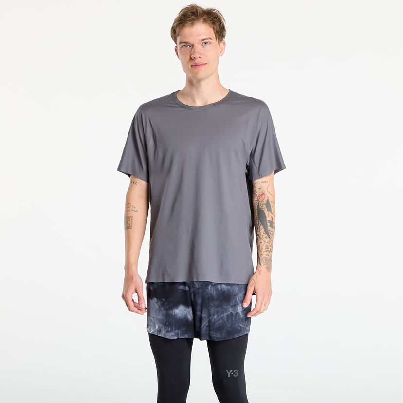 T-shirt Y-3 Run Ss Tee Granite M Grå | KB2330