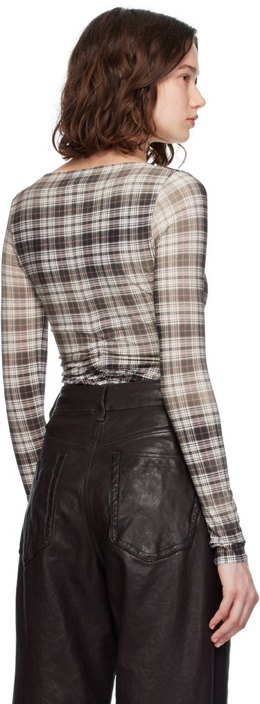 T-shirt Acne Studios Acne Studios Faded Check Long Sleeve Top Flerfarvet | AC0729-, 2