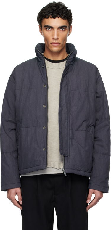 Puffer jakke izzue Izzue Indigo-Dyed Down Jacket Mørkeblå | IZXDND7101F4NCCX, 0