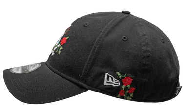 Kasket New Era Chicago White Sox New Era 9FORTY Flower Embroidered Adjustable Cap Sort | 60579746, 3