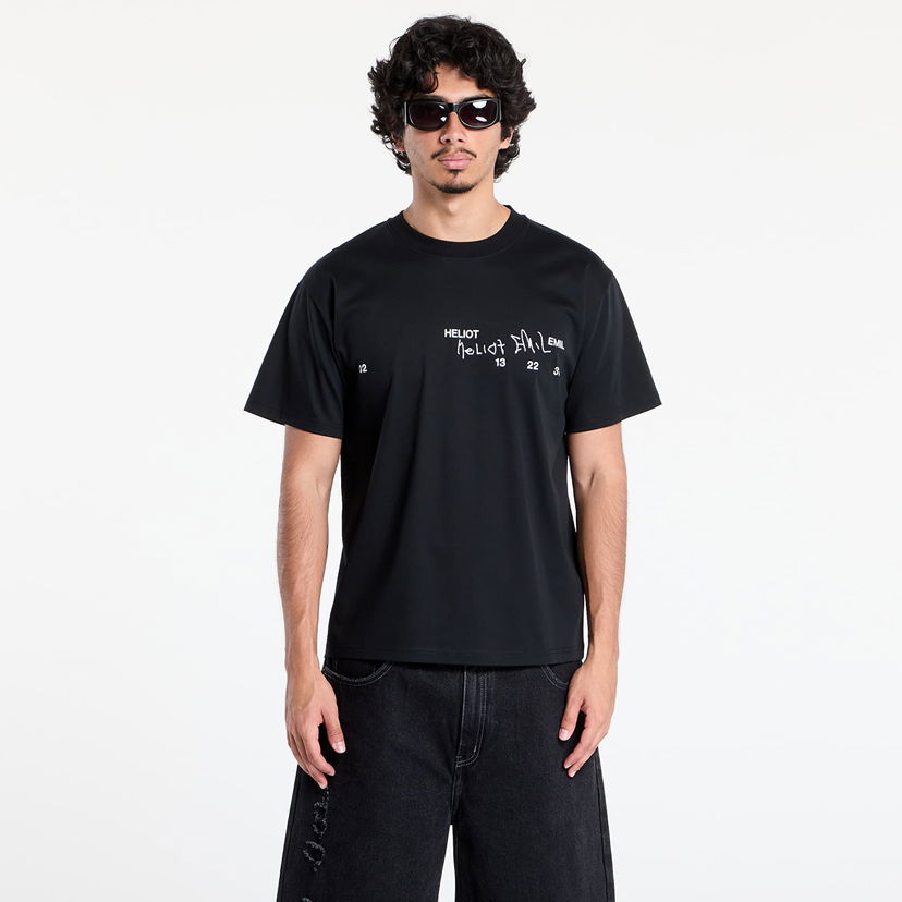 T-shirt HELIOT EMIL HELIOT EMIL Fulgens T-Shirt Sort | PREAW25_M_09_141_BLK01