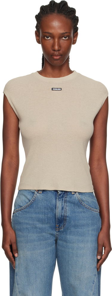 T-shirt Ksubi Ksubi Staple Short Sleeve T-Shirt Beige | WPF25TE014, 0