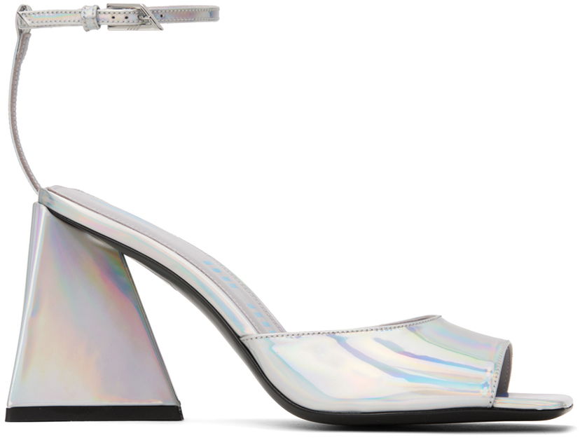 Skopleje The Attico Attico Piper Heeled Sandals Metalisk | 236WS599 E086