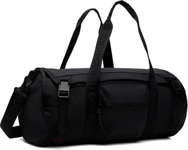 Rejsetaske BOSS HUGO Holdall with Logo Straps Sort | 50547297, 2