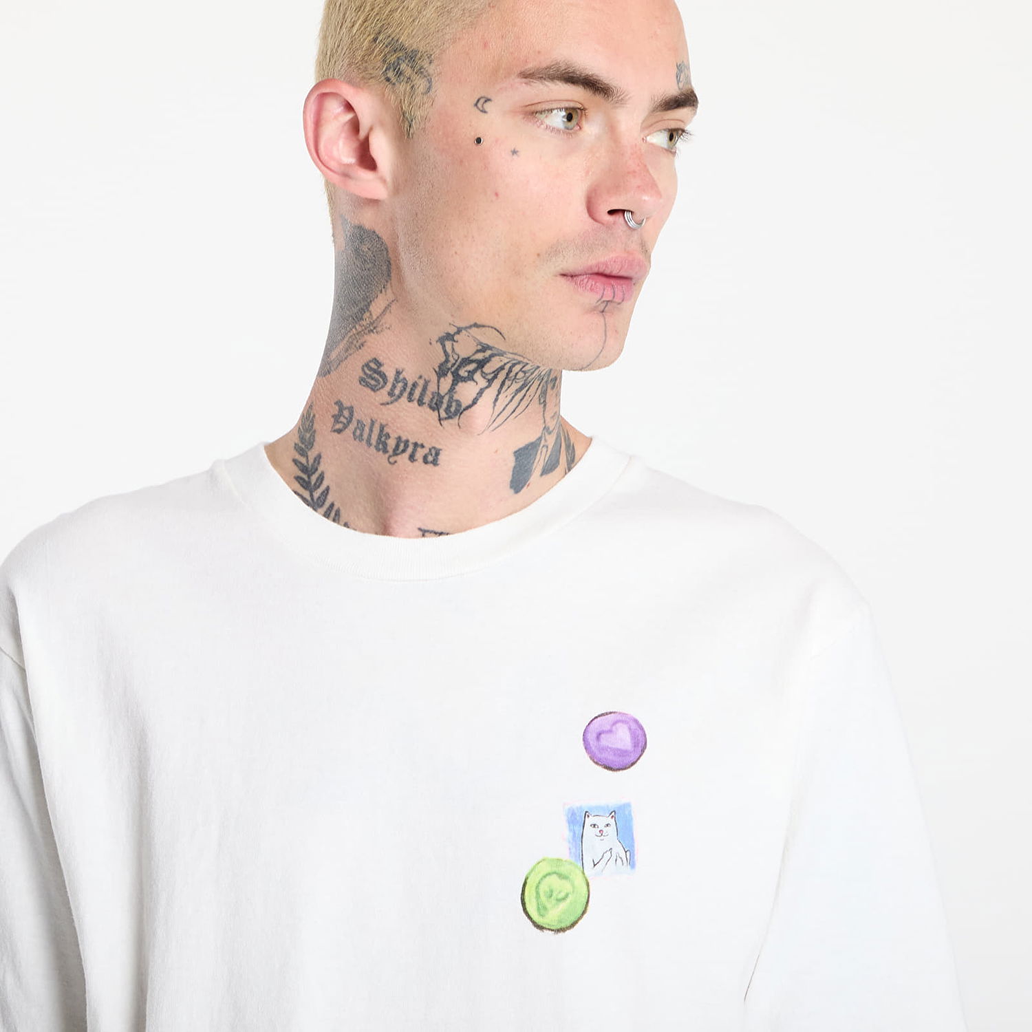 T-shirt RIPNDIP RIPNDIP Vitamins Tee T-Shirt Hvid | RNDSUM25129, 1