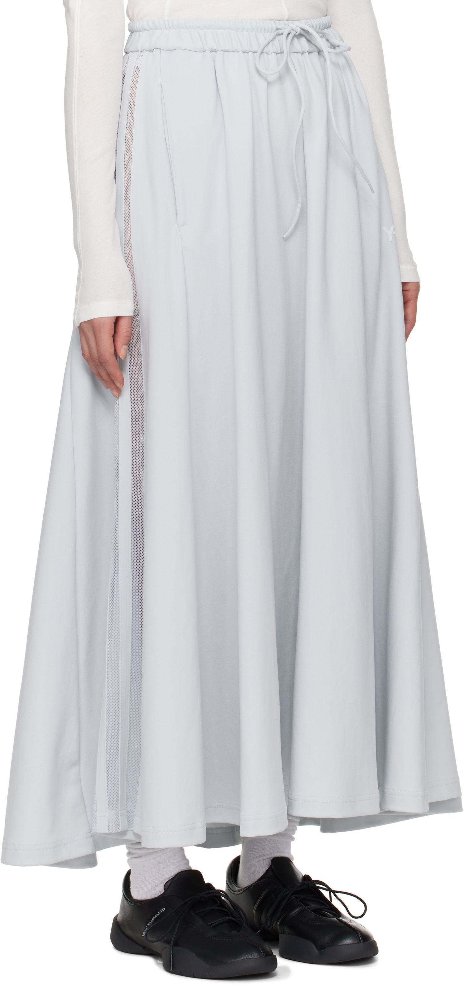 Nederdel Y-3 Y-3 Track Maxi Skirt Grå | JL6673, 1