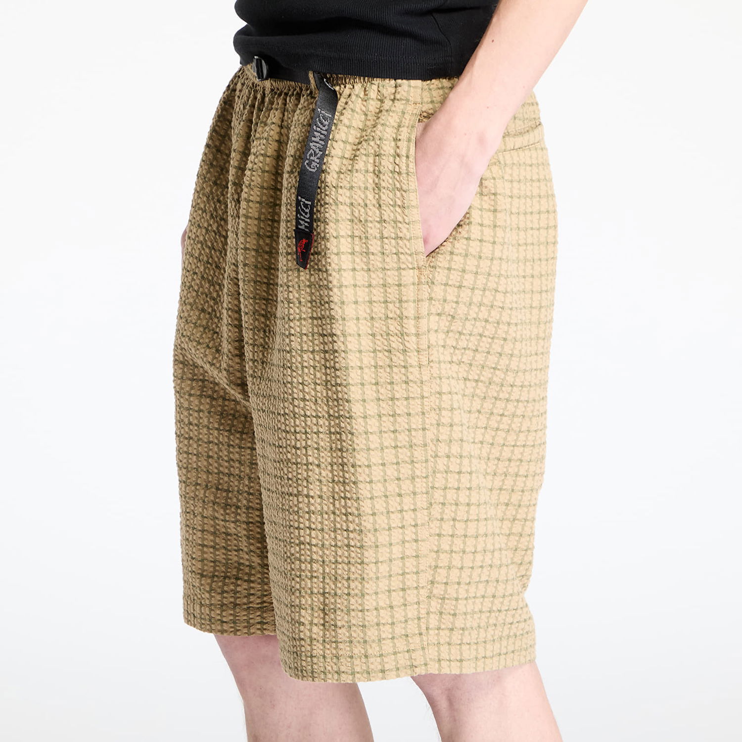 Shorts GRAMICCI Gramicci O.G. Seersucker Shorts Beige | G5SM-P047 GRAVEL, 1