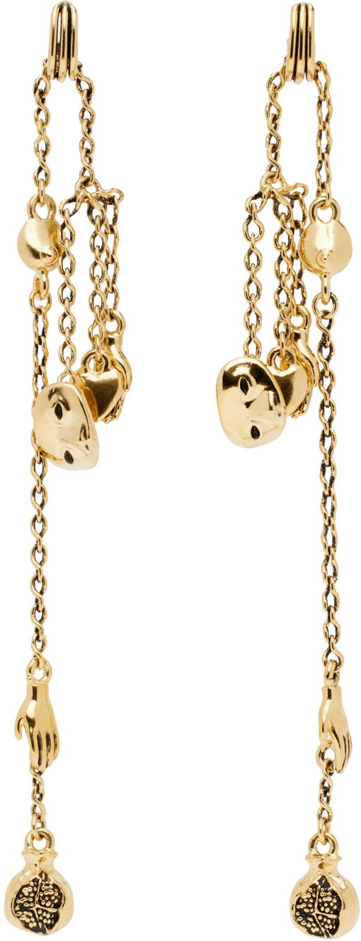 Øreringe LEMAIRE Lemaire Estampe Chain Drop Earrings Metalisk | JW0016 LO036