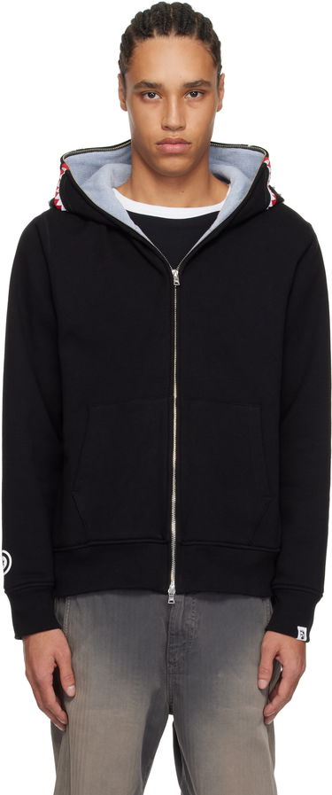 Sweatshirt BAPE A Bathing Ape 2nd Shark Full Zip Hoodie Sort | 001ZPK701006M, 0