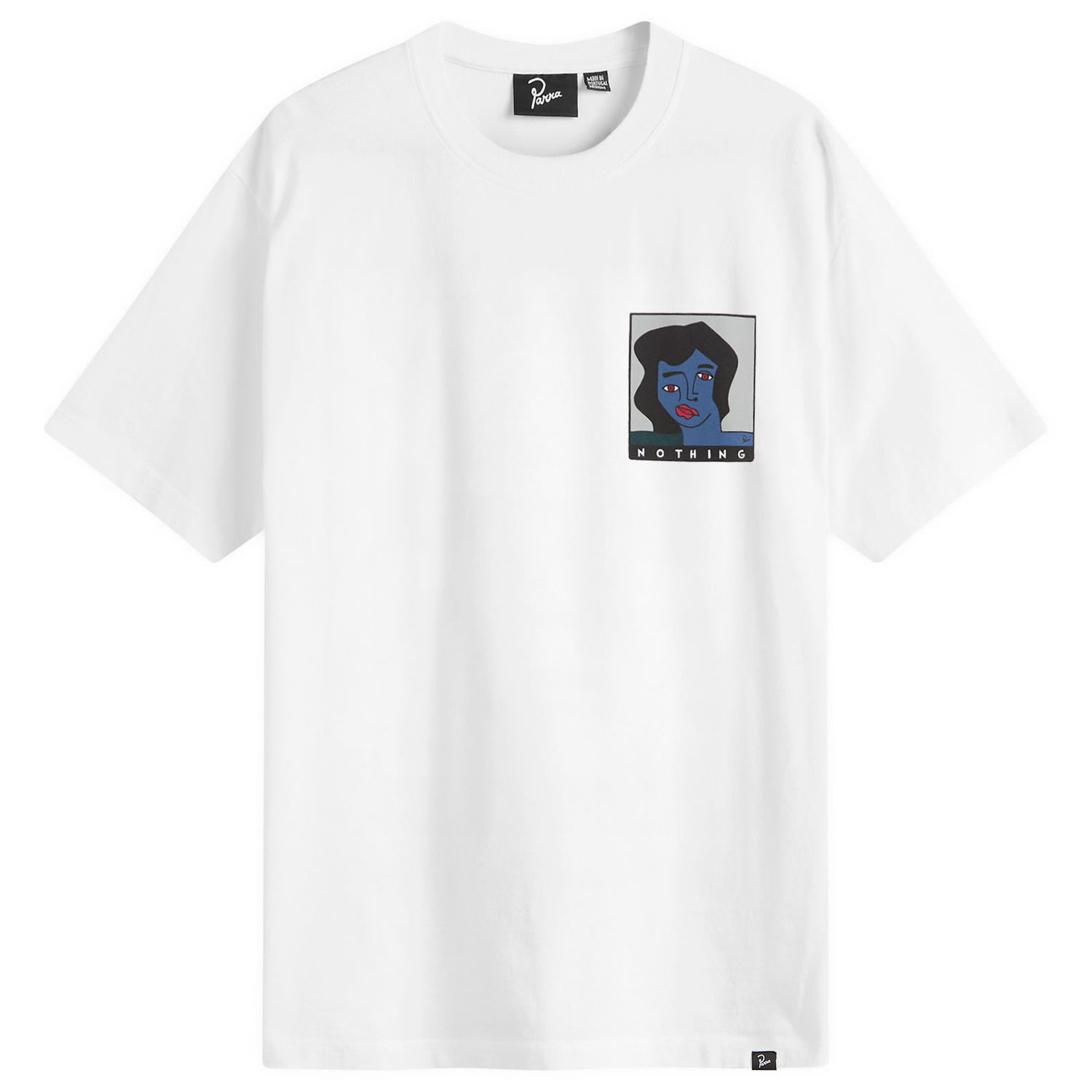 T-shirt By Parra Nothing Please T-Shirt Hvid | 54305-WHT, 1