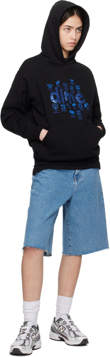 Sweatshirt Dime AGI Hoodie Sort | DIME2SP2541BLK, 3