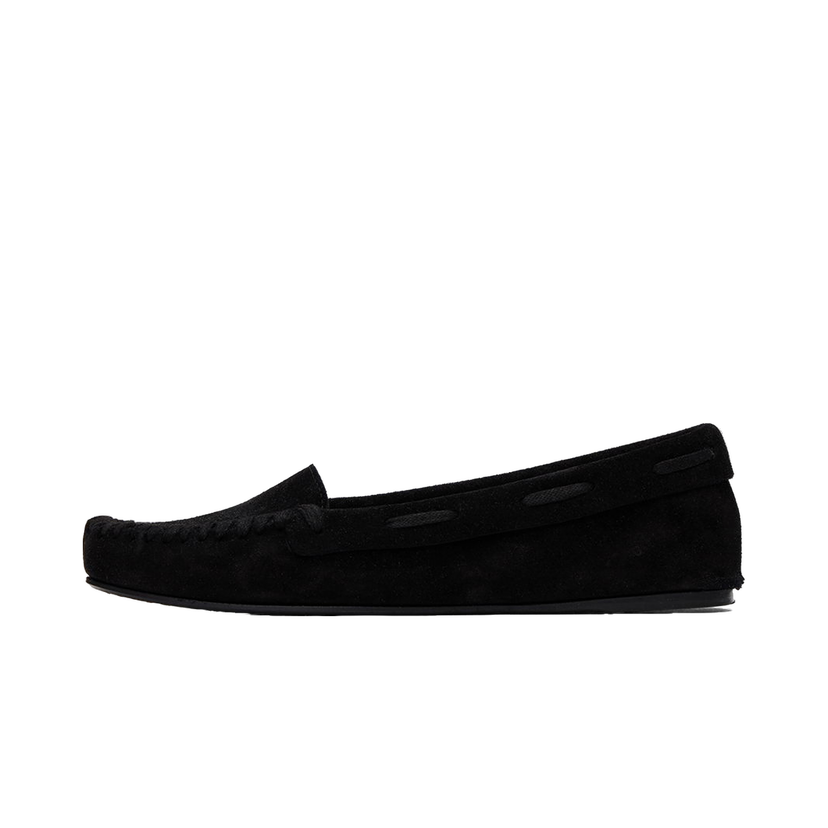 Sneakers og sko The Row Suede Moc Loafers Sort | F1517-L25