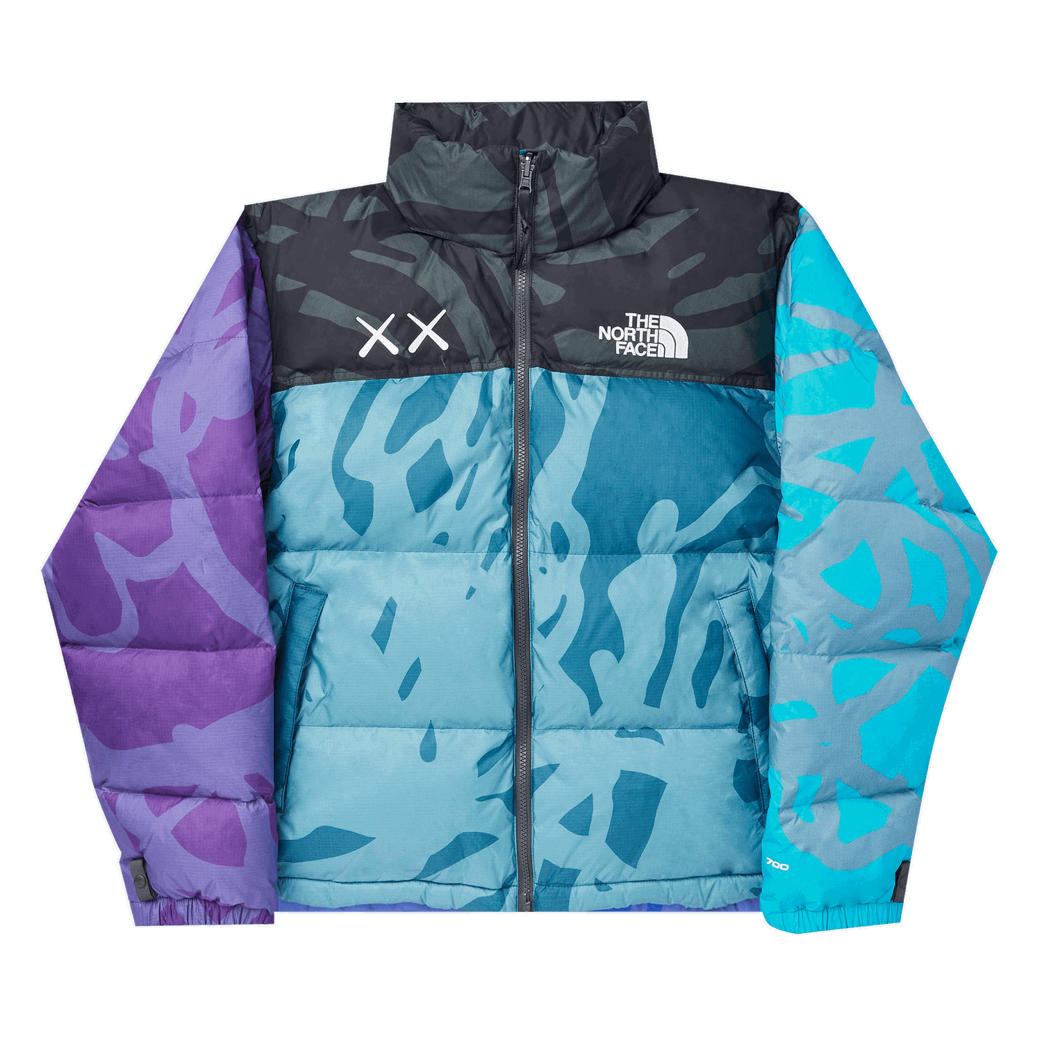 Puffer jakke The North Face KAWS x Retro 1996 Nuptse Puffer Jacket Flerfarvet | NF0A7WLU75S, 0