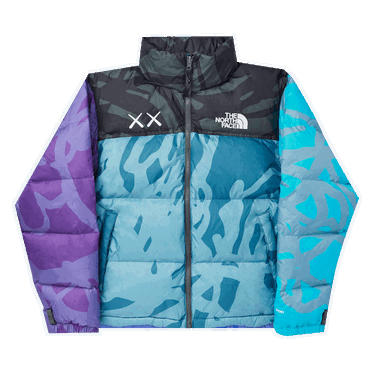Puffer jakke The North Face KAWS x Retro 1996 Nuptse Puffer Jacket Flerfarvet | NF0A7WLU75S, 0
