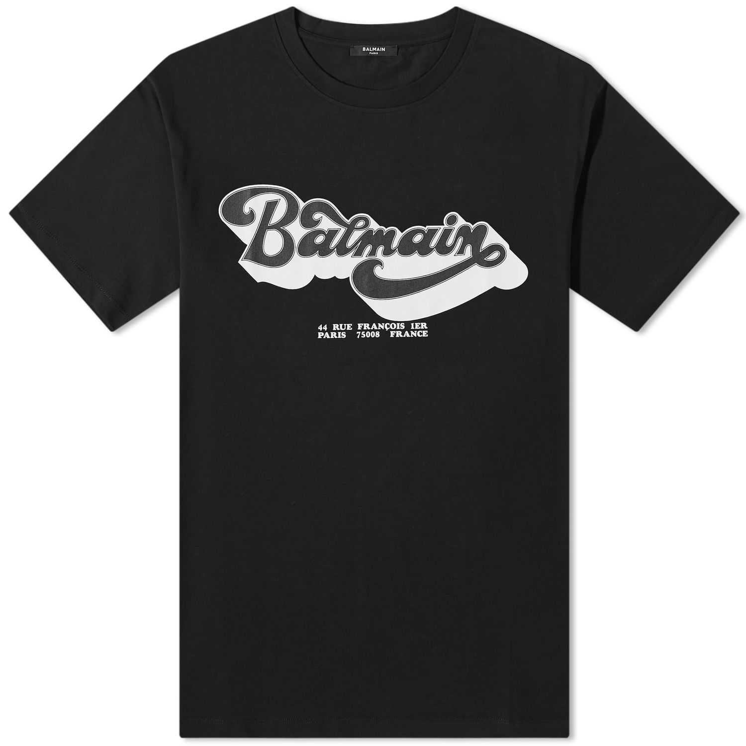 T-shirt Balmain 70s Logo T-Shirt Sort | BH1EG010BC44-EAB, 0