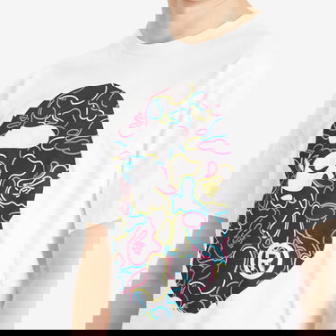 T-shirt BAPE Neon Camo Big Ape Head Tee Hvid | 001TEL301039M-WHT, 5