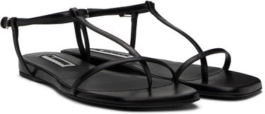 Sneakers og sko Jil Sander Jil Sander Square Toe Sandals Sort | J15WP0169_P8389, 3