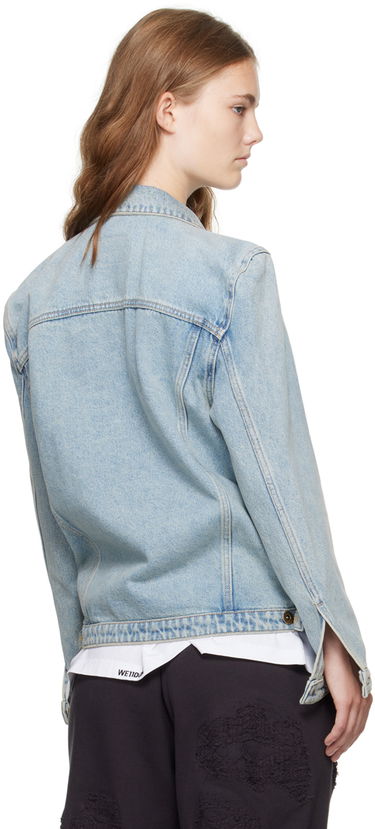 Jakke We11done Washed Denim Jacket Blå | WD-DJ2-24-348-W-SK, 2