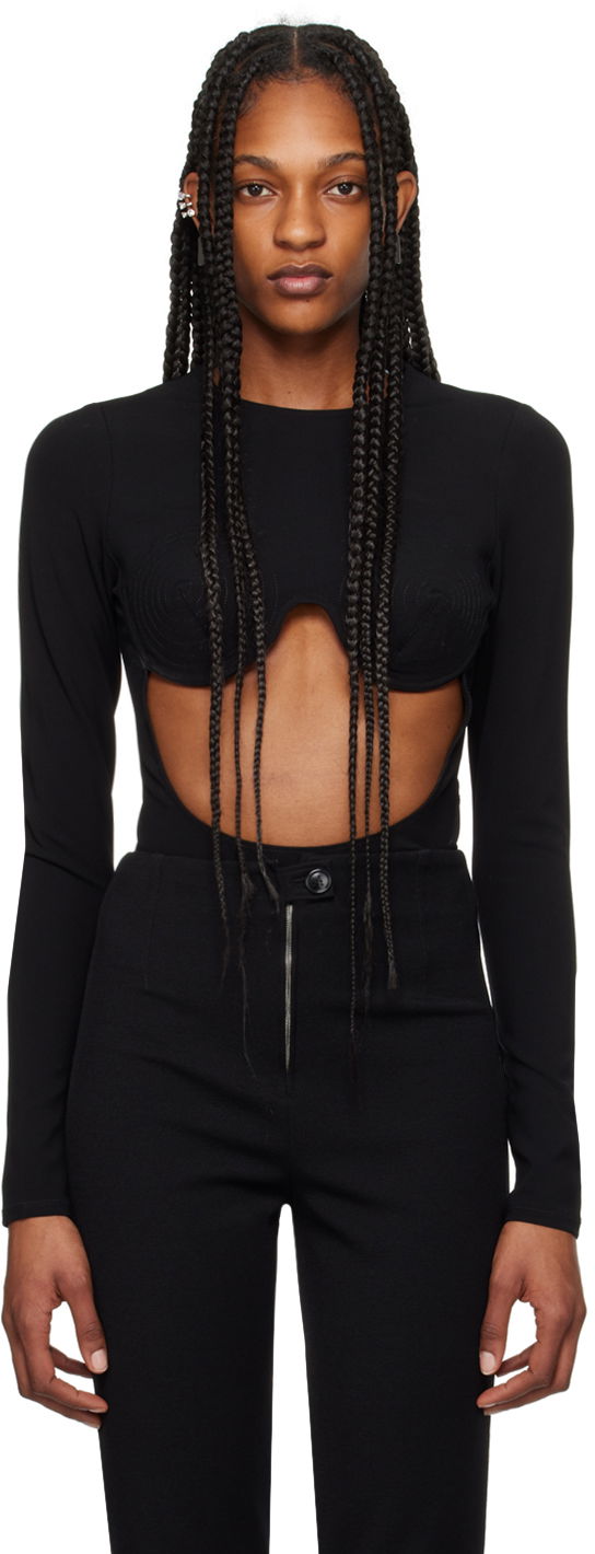 Krop Jean Paul Gaultier Gaultier Cone Bra Bodysuit Sort | 24/25-F-BD017-J053-00