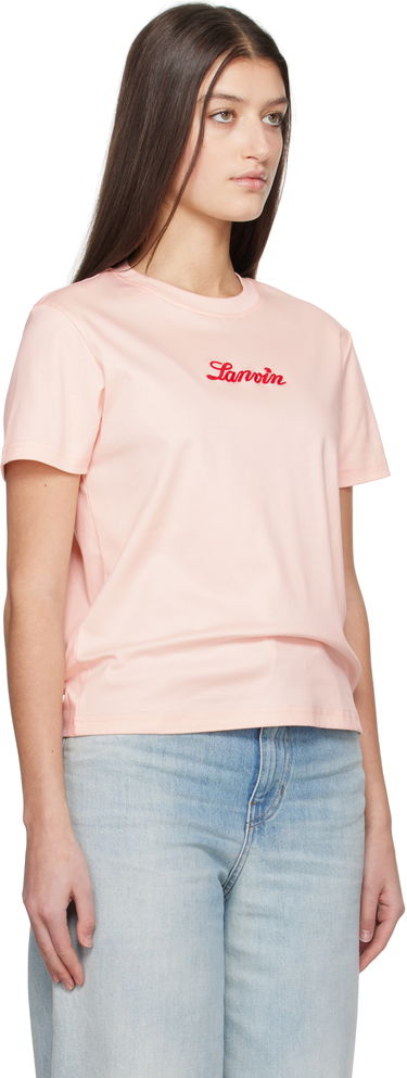 T-shirt LANVIN Lanvin Embroidered T-Shirt Lyserød | RW-TS0030-J134-P25, 1