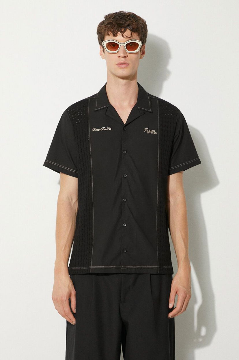 Skjorte Filling Pieces Shirt Sort | 98733981861