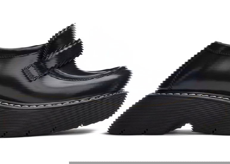 Sneakers og sko Bottega Veneta Bounce Leather Platform Loafers Blå | 702497V10T01000, 0