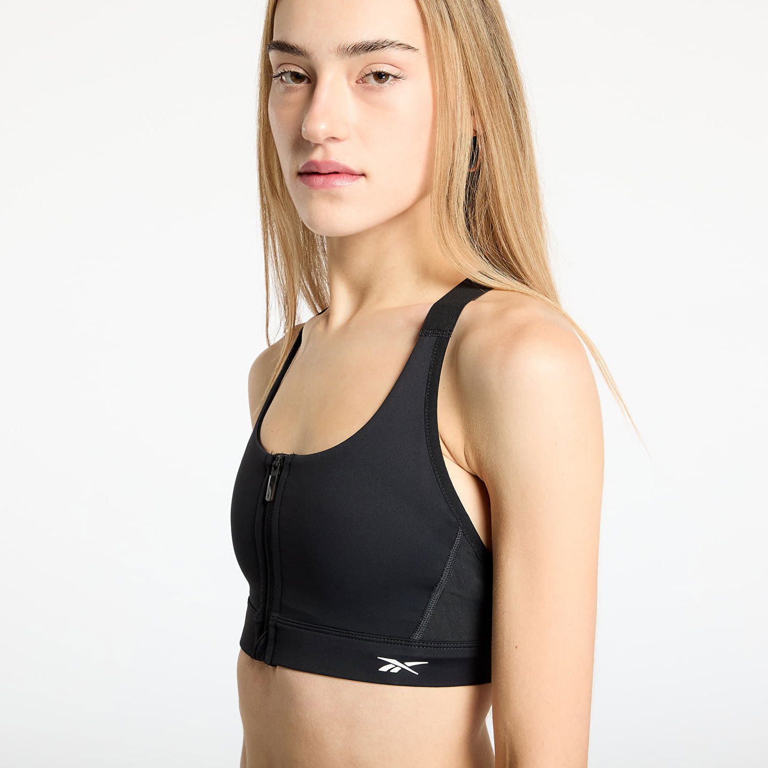 Bh Reebok Reebok Lux Front-Zip High Bralet Sort | 100214818, 1