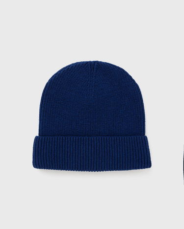 Beanie Arte Antwerp Blue Ribbed Knit Beanie with Front Patch Mørkeblå | AW24-169BN-NAVY, 1