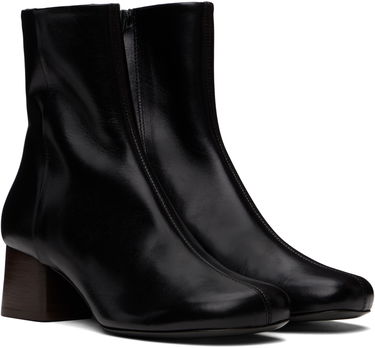 Tøj LEMAIRE LEMAIRE Anatomic 55 Leather Ankle Boots Sort | FO0206 LL0078, 3