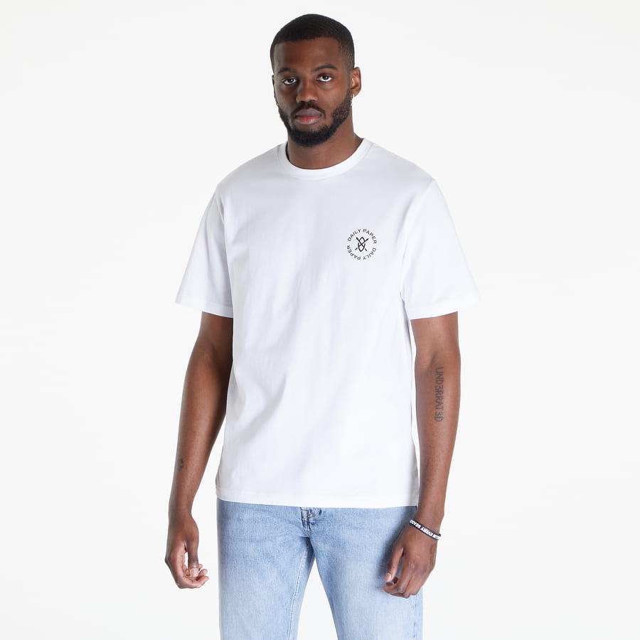 T-shirt DAILY PAPER Circle Tee Hvid | 1000112, 0