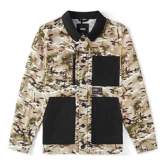 Skjorte Vans Vans Work Weird Colorblock Jacket Beige | VN0A4MLJW09