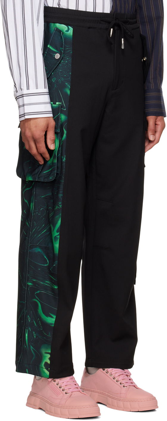 Cargo bukser Feng Chen Wang Feng Chen Wang Lacquerware Cargo Pants Sort | FMF14TR05, 1