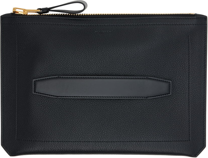Rygsække og tasker Tom Ford TOM FORD Buckley Small Handle Portfolio Document Holder Sort | H0419-LCL213G